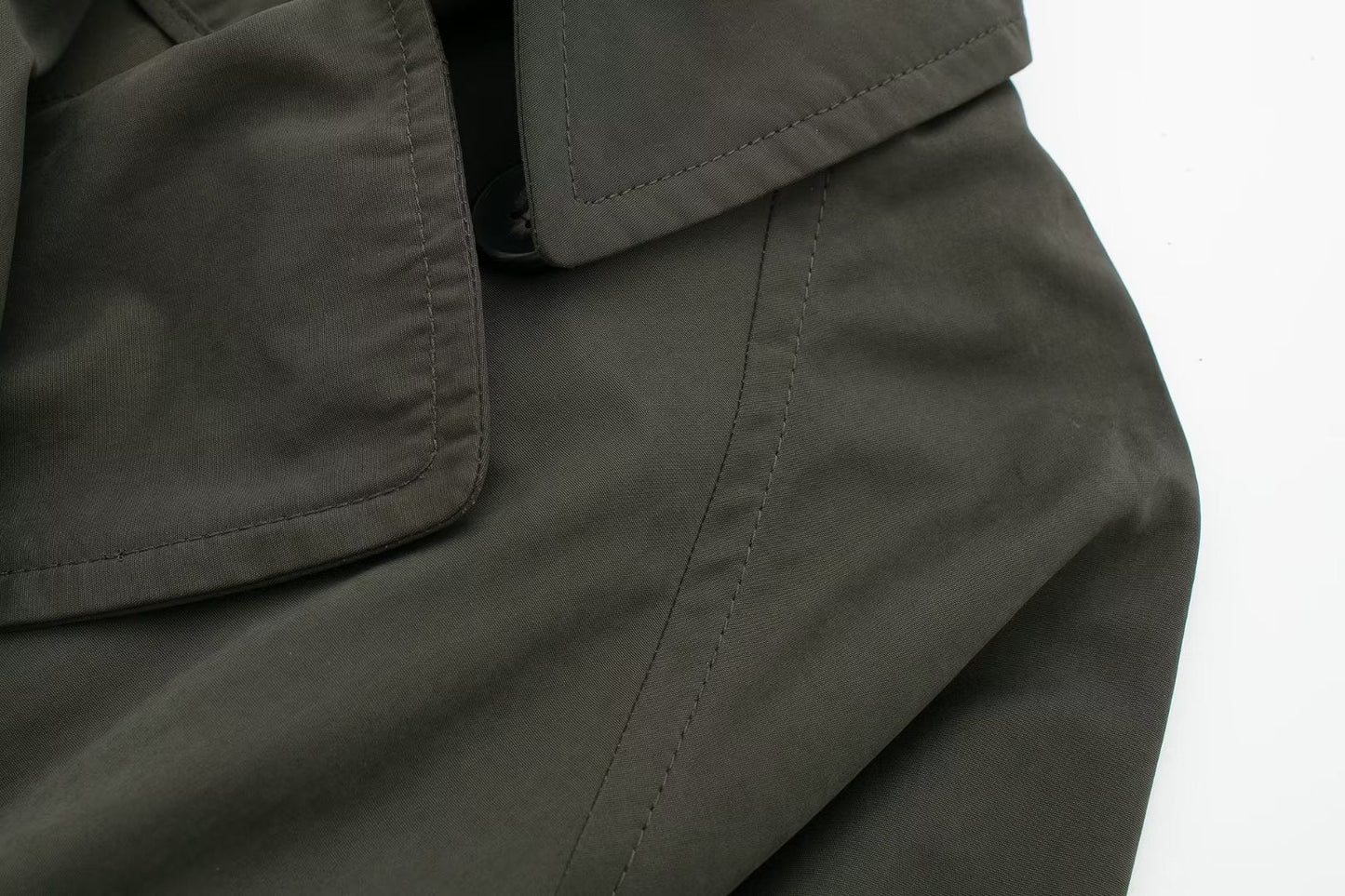 Dames Trenchcoat Lange Voorjaarsjas met Ceintuur Trendy Look