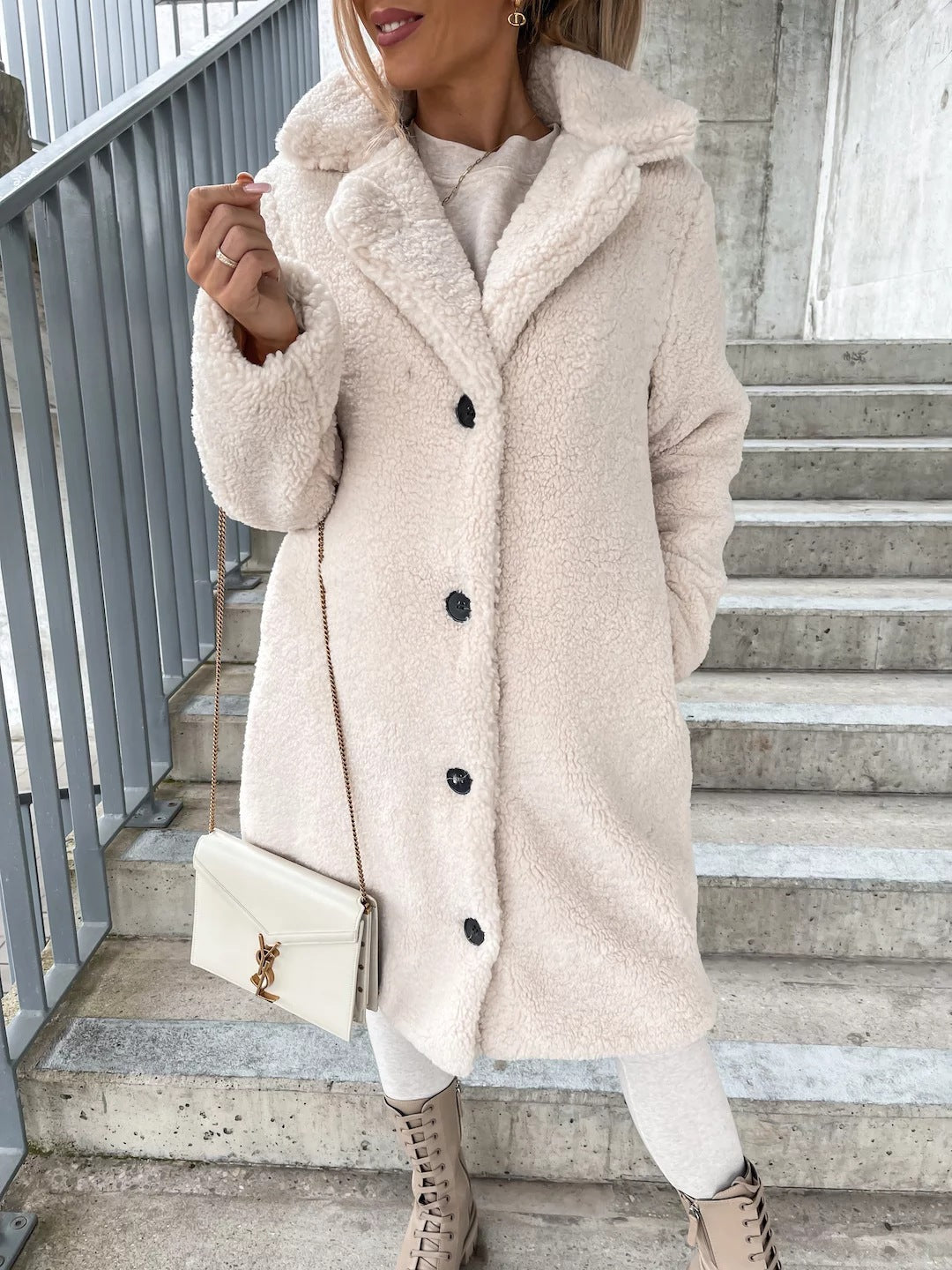 Dames Teddyjas Zacht Warm Elegante Style