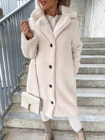 Dames Teddyjas Zacht Warm Elegante Style