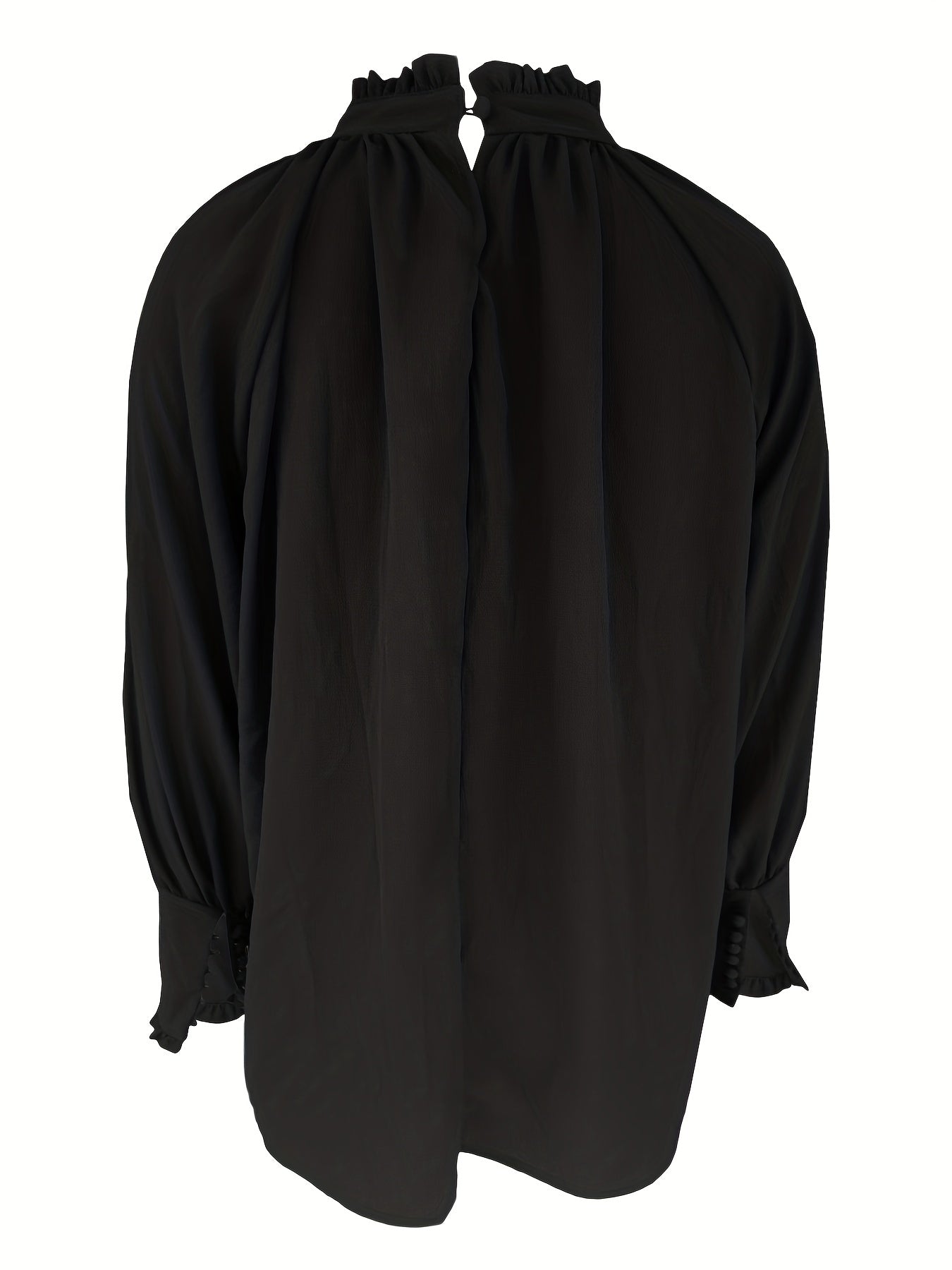 Vrouwelijke Blouse met Strik en Ruches Elegant Design