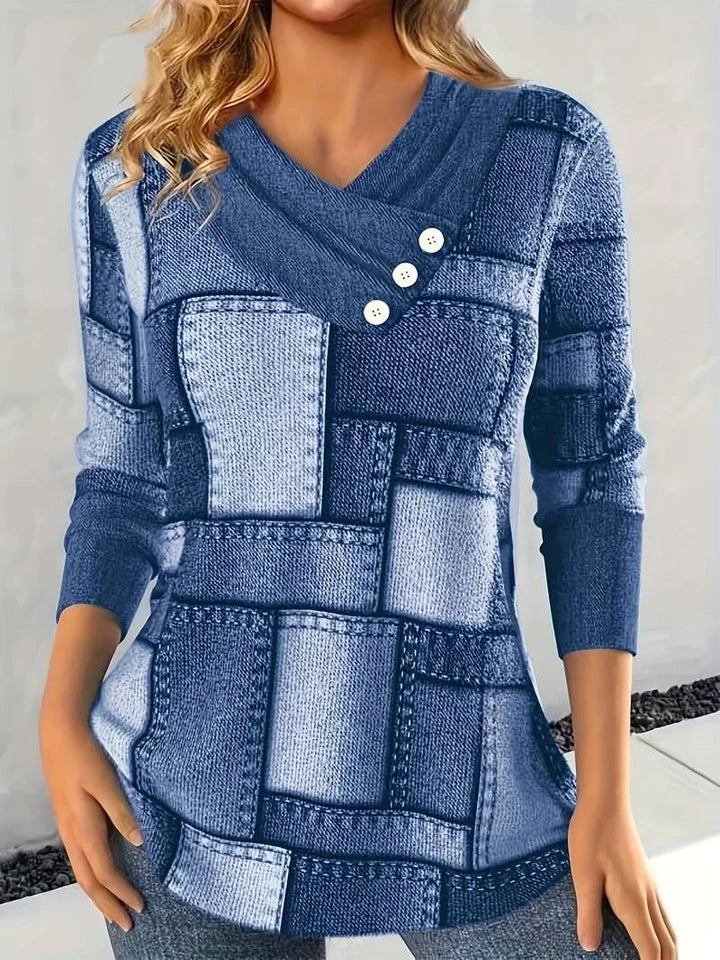Dames Shirt Lange Mouwen Comfortabel Casual