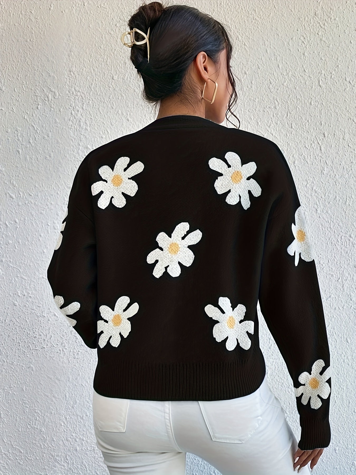 Elegante Trui met Knopen voor Vrouw