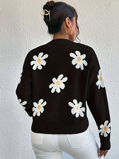 Elegante Trui met Knopen voor Vrouw