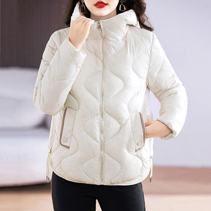 Dames Parka Jas Gewatteerd Waterdicht met Capuchon en Zakken