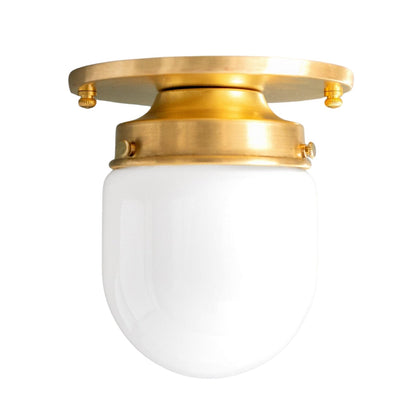 Opaal Glazen Wandlamp & Plafondlamp Dubbelfunctie Modern Design Messing