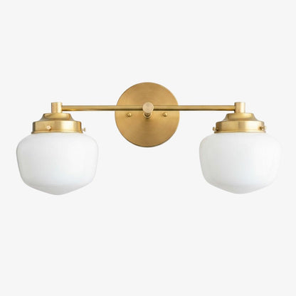 Globe Wandlamp Klassieke Badkamer Schoolhouse Verlichting Mat Opaal Glas voor Spiegel en Wastafel