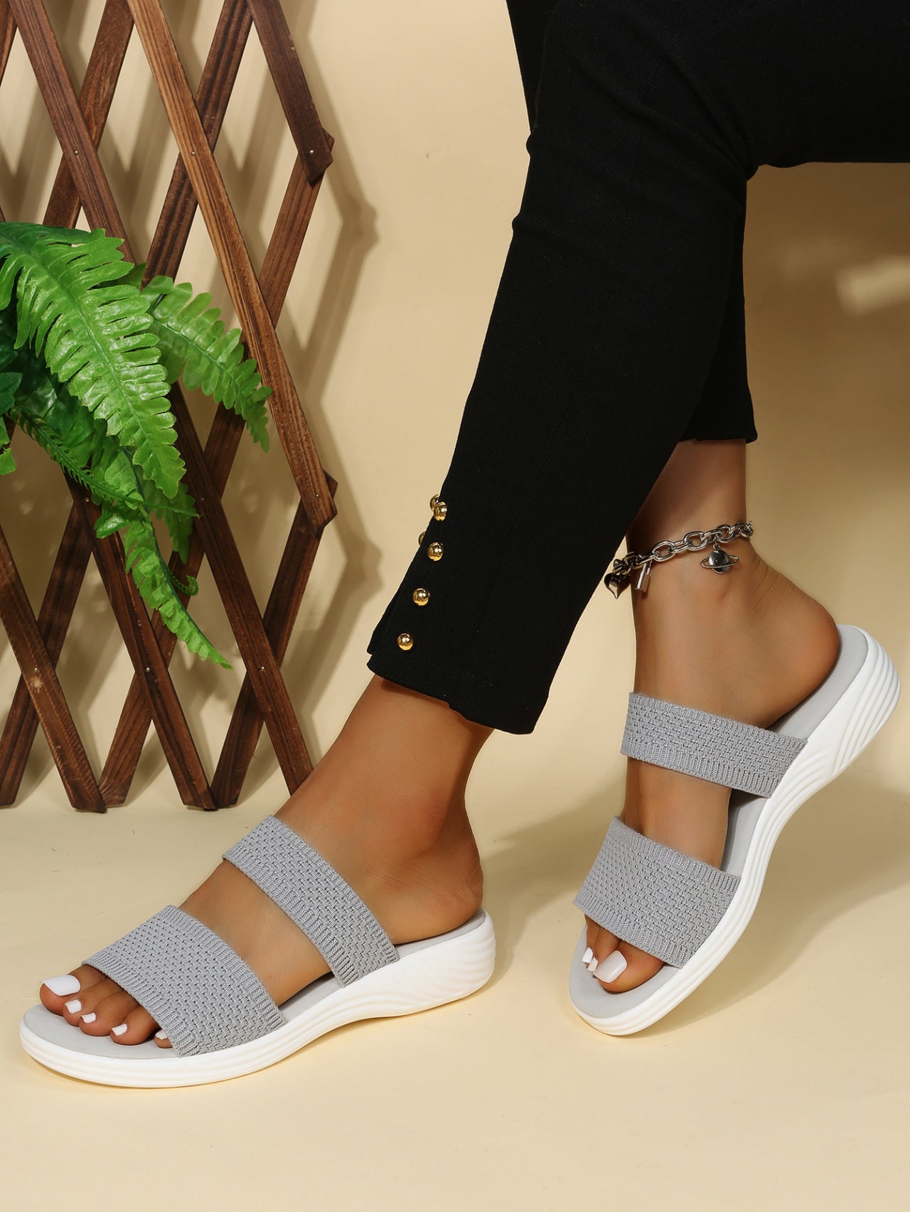 Dames Sandalen Lichtgewicht Orthopedisch met Ademende Bandjes