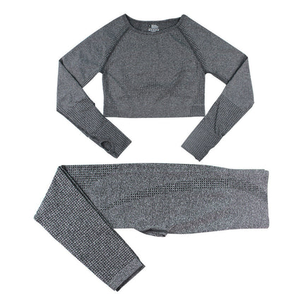 Yoga Set Dames Naadloze Legging en Sporttop
