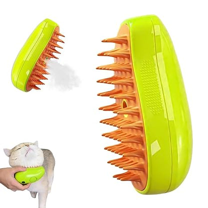 Verzorgingsborstel voor Katten en Honden met Stoomfunctie 3-in-1 Massage Kammen Vachtverzorging Huisdieren