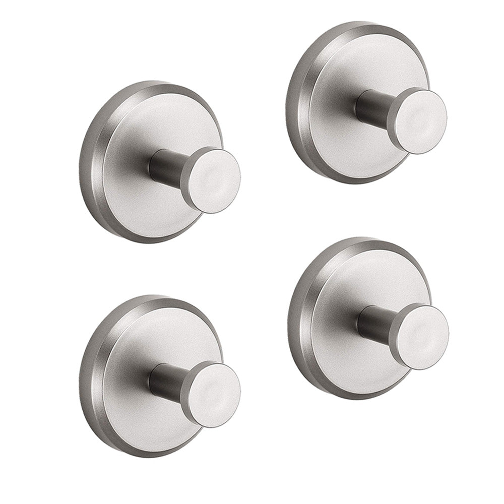 Handdoekhaak zonder Boren RVS Zuignap Badkameraccessoire Muurbevestiging Houder Handdoekhouder Zwart Zilver Goud Modern