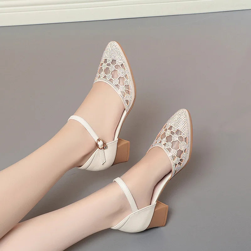 Zomer Sandalen Met Blokhak Comfortabel