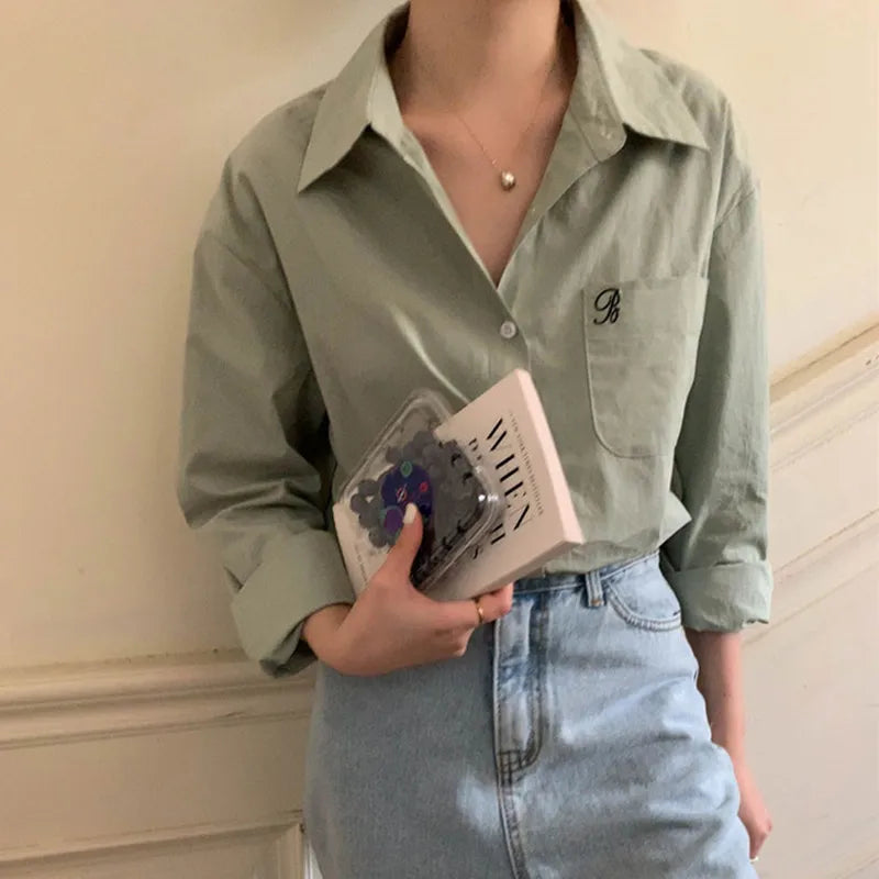 Kleurrijke Blouse met Borduurwerk Vrouwelijk Design
