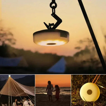 Campinglamp met Oprolbare Lichtsnoer | 4-in-1 Tentlamp & Sfeerverlichting voor Kamperen