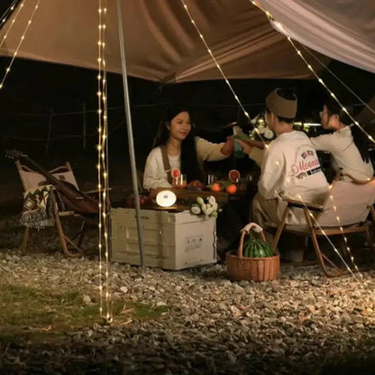 Campinglamp met Oprolbare Lichtsnoer | 4-in-1 Tentlamp & Sfeerverlichting voor Kamperen