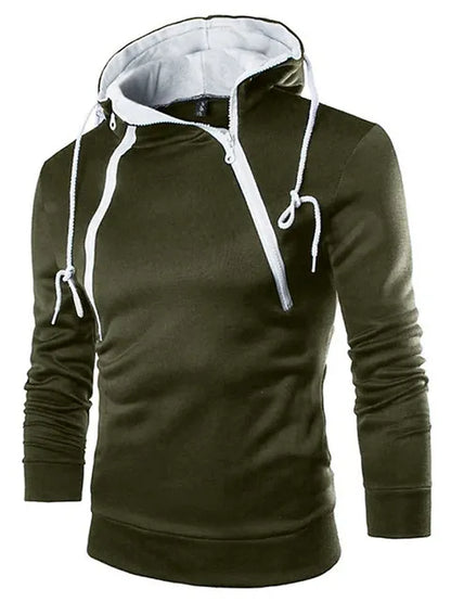 Zachte Sweatshirt Hoodie met Hoge Hals Comfortabel