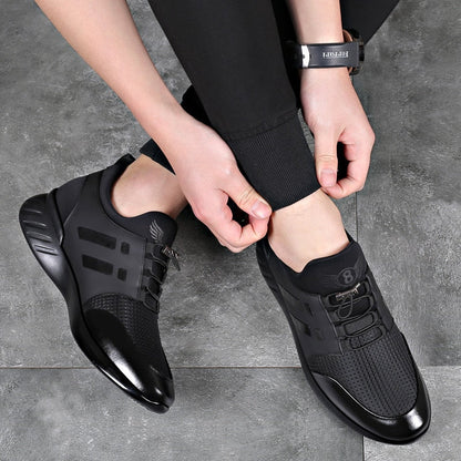 Leren Herenschoenen Comfortabel Orthopedisch Loopcomfort
