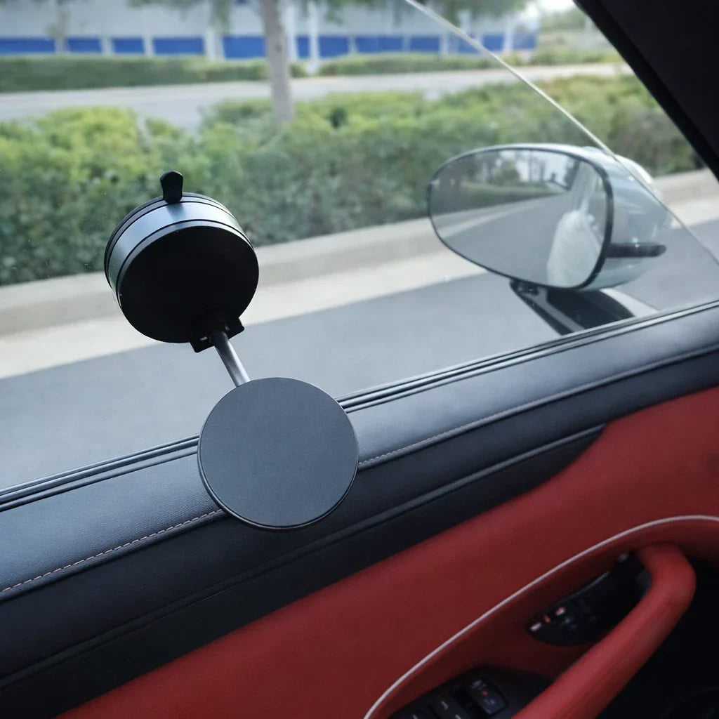 Magnetische Telefoonhouder met Vacuümzuigvoet voor Dashboard en Voorruit – Volledige 360° Draaiing