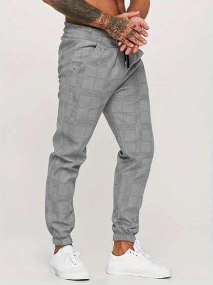 Heren Joggingbroek Ruitpatroon Comfortabel Casual - StudioMarella