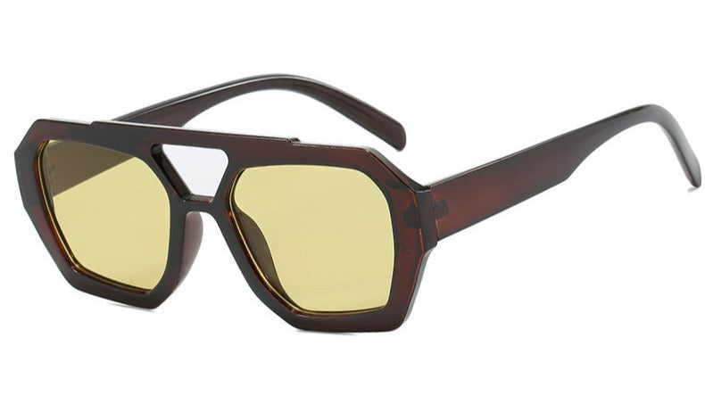 Dames Zonnebril Luipaardprint Groot Modieus Model