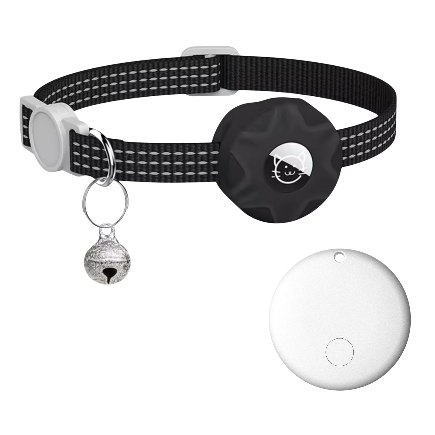Slimme Locatietracker voor Honden en Katten met Reflecterend Halsband – Android – Compact & Waterdicht – 8-10 Maanden Batterijduur