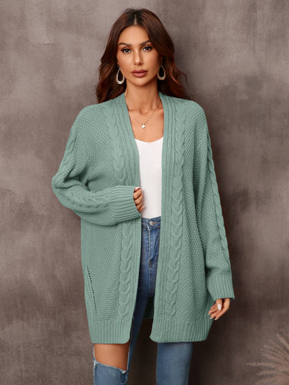 Dames Vest Gebreid met Kabelpatroon Warm en Stijlvol