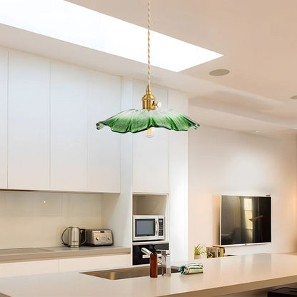 Sansoti | Cullivan Bloemvormige Hanglamp – Glazen Hanglamp met Gouden Fitting voor Woonkamer & Eetkamer