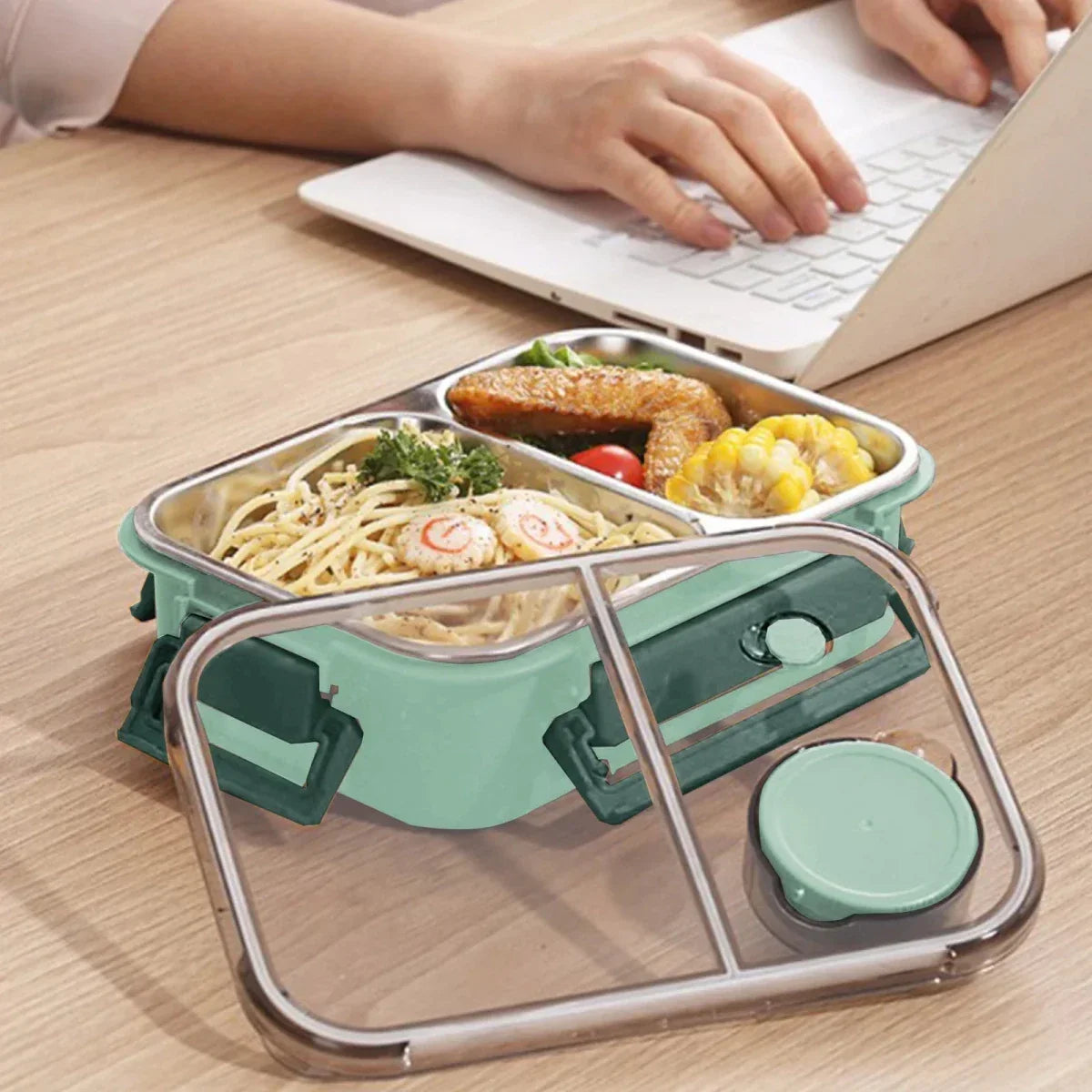 Thermoscontainer Lunchbox Isolerend Lekvrij Warm Eten Onderweg Compact Meenemen