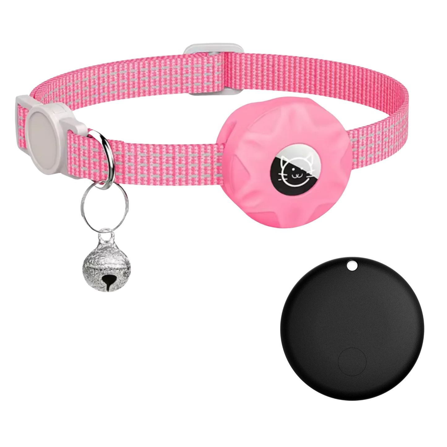 Huisdier Tracker Halsband Polyester Kunststof Zwart Reflecterend Kat Hond Android Zonder GPS Compact Lichtgewicht