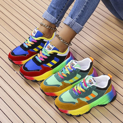Dames Regenboogschoenen Orthopedisch Comfortabel - StudioMarella