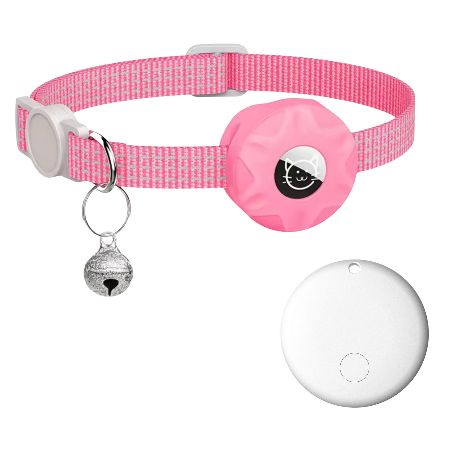 Huisdier Tracker Halsband Polyester Kunststof Zwart Reflecterend Kat Hond Android Zonder GPS Compact Lichtgewicht