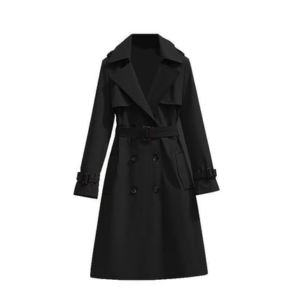 Dames Trenchcoat Waterdicht Mid Lengte Stijlvol
