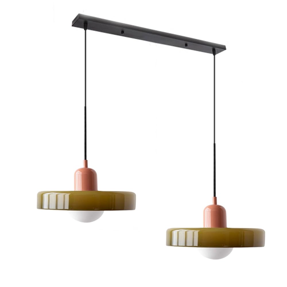 Luccon Dubbele Hanglamp Glas G9 35 cm Modern Eettafel Woonkamer Design Verlichting
