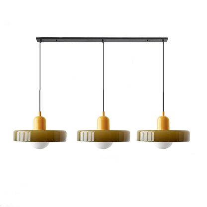 Luccon Triple Hanglamp Glas G9 Retro Kleuren Eettafel Woonkamer Design Verlichting Meerlamp