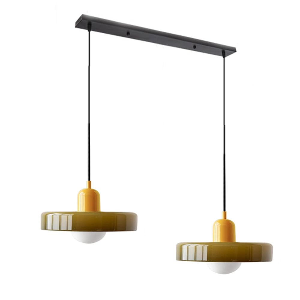 Luccon Dubbele Hanglamp Glas G9 35 cm Modern Eettafel Woonkamer Design Verlichting