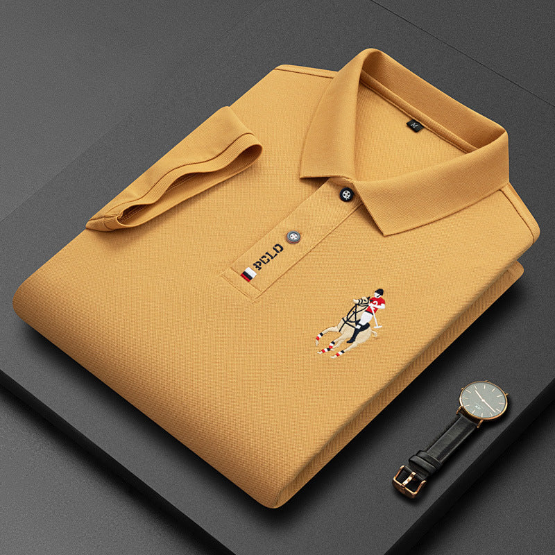 Polo Shirt Mannen Casual Klassiek Elegante Stijl