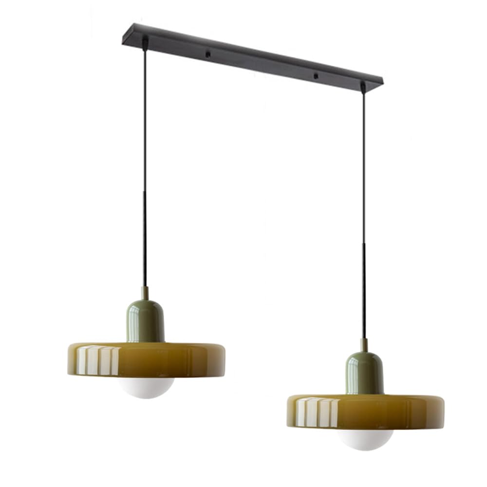 Luccon Dubbele Hanglamp Glas G9 35 cm Modern Eettafel Woonkamer Design Verlichting