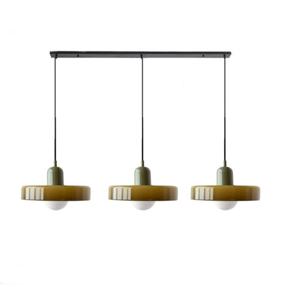 Luccon Triple Hanglamp Glas G9 Retro Kleuren Eettafel Woonkamer Design Verlichting Meerlamp