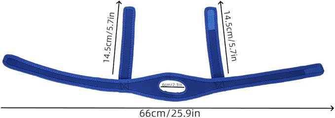 Anti-Snurk Kinband Verstelbaar Neopreen Slaapband Tegen Snurken 54-68cm