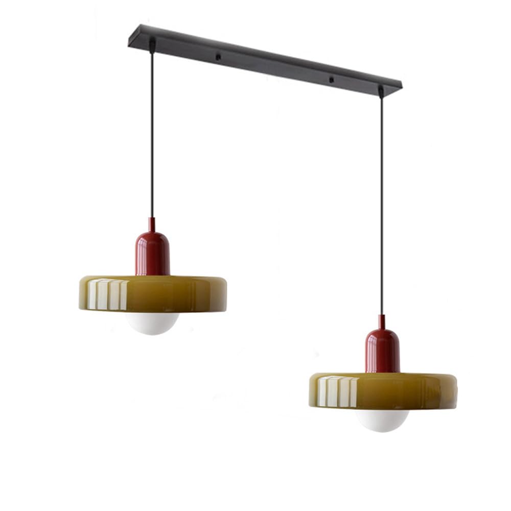Luccon Dubbele Hanglamp Glas G9 35 cm Modern Eettafel Woonkamer Design Verlichting