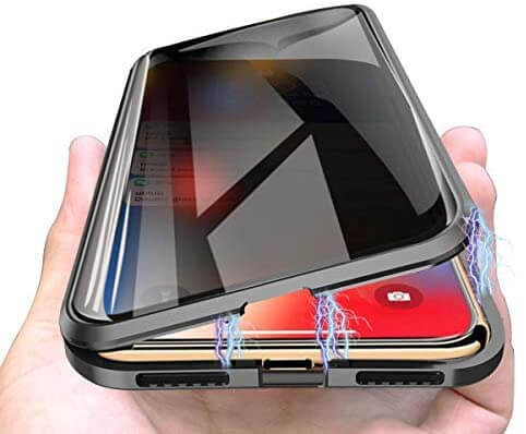 Magnetisch Glazen Telefoonhoesje met Privacy Screenprotector — 360° Bescherming voor iPhone