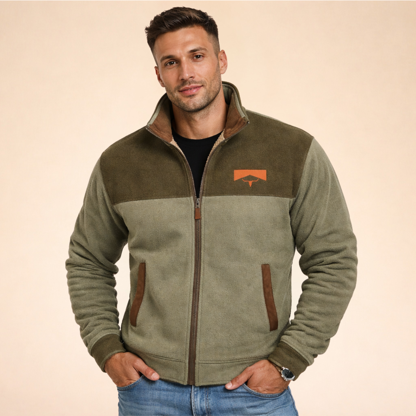 Merino Fleecejack Warm en Licht voor Buiten