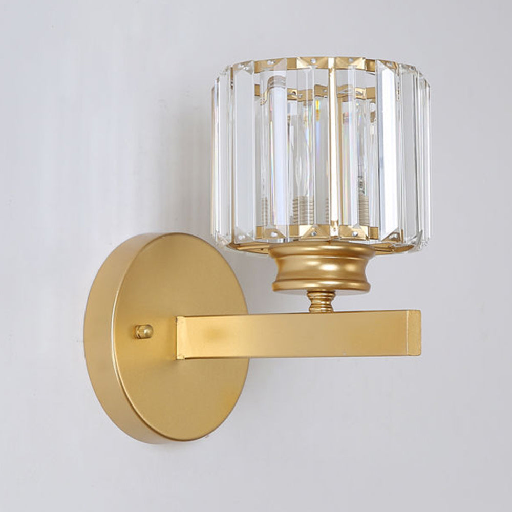 Wandlamp Glas Metaal Zwart 24cm Wandverlichting Woonkamer Slaapkamer Moderne Wandlamp Transparante Kap Accentverlichting