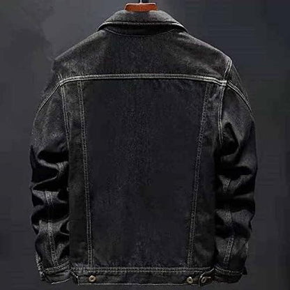 Heren Winterjas Denim Warm en Stevig