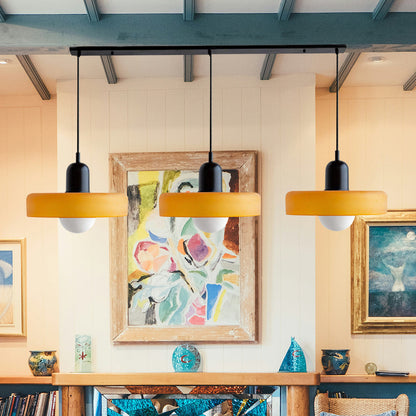 Luccon Triple Hanglamp Glas G9 Retro Kleuren Eettafel Woonkamer Design Verlichting Meerlamp