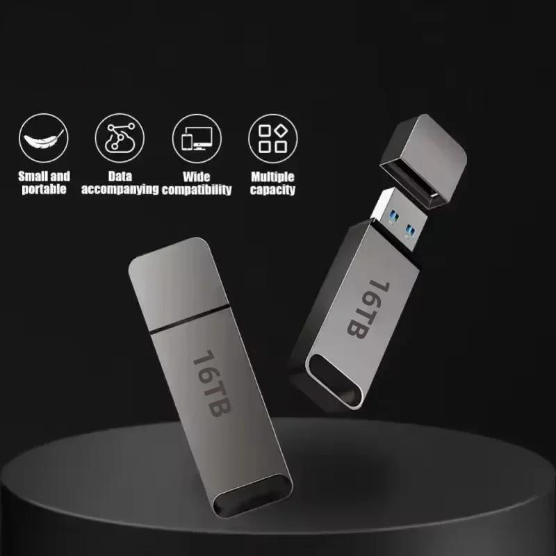 4TB USB-stick met metalen behuizing – USB 3.2, schokbestendig, compact ontwerp voor veilige dataopslag