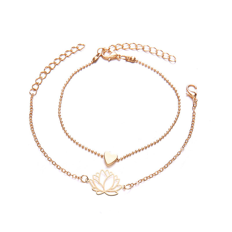 Gouden Armband Lotus Model voor Vrouwen