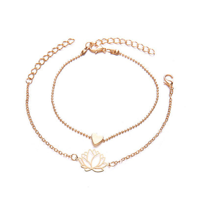 Gouden Armband Lotus Model voor Vrouwen