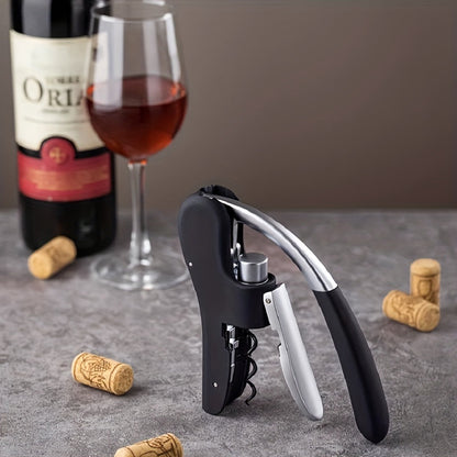 Kurkentrekker Hefboom Metaal Kunststof Rood Wijnflessen Thuis Horeca Flessenopener Ergonomisch