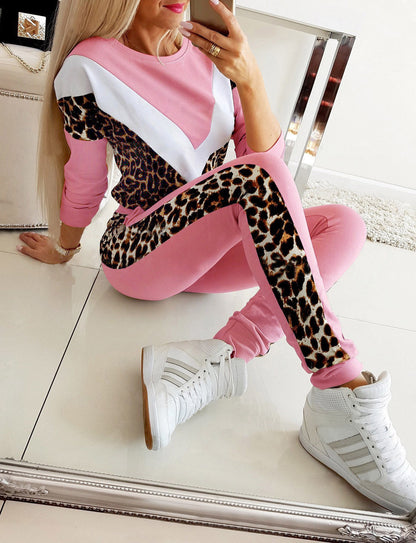 Dames Pyjama Set Panterprint Zacht en Comfortabel