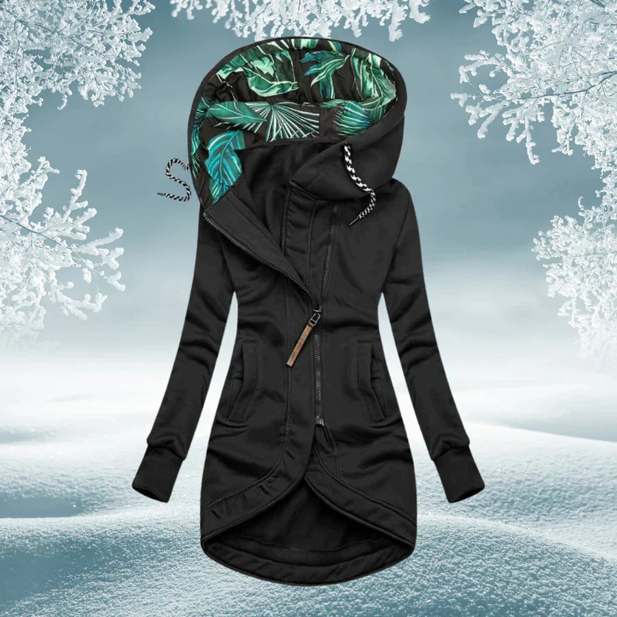 Dames Parka Warm en Waterdicht met Capuchon Groen